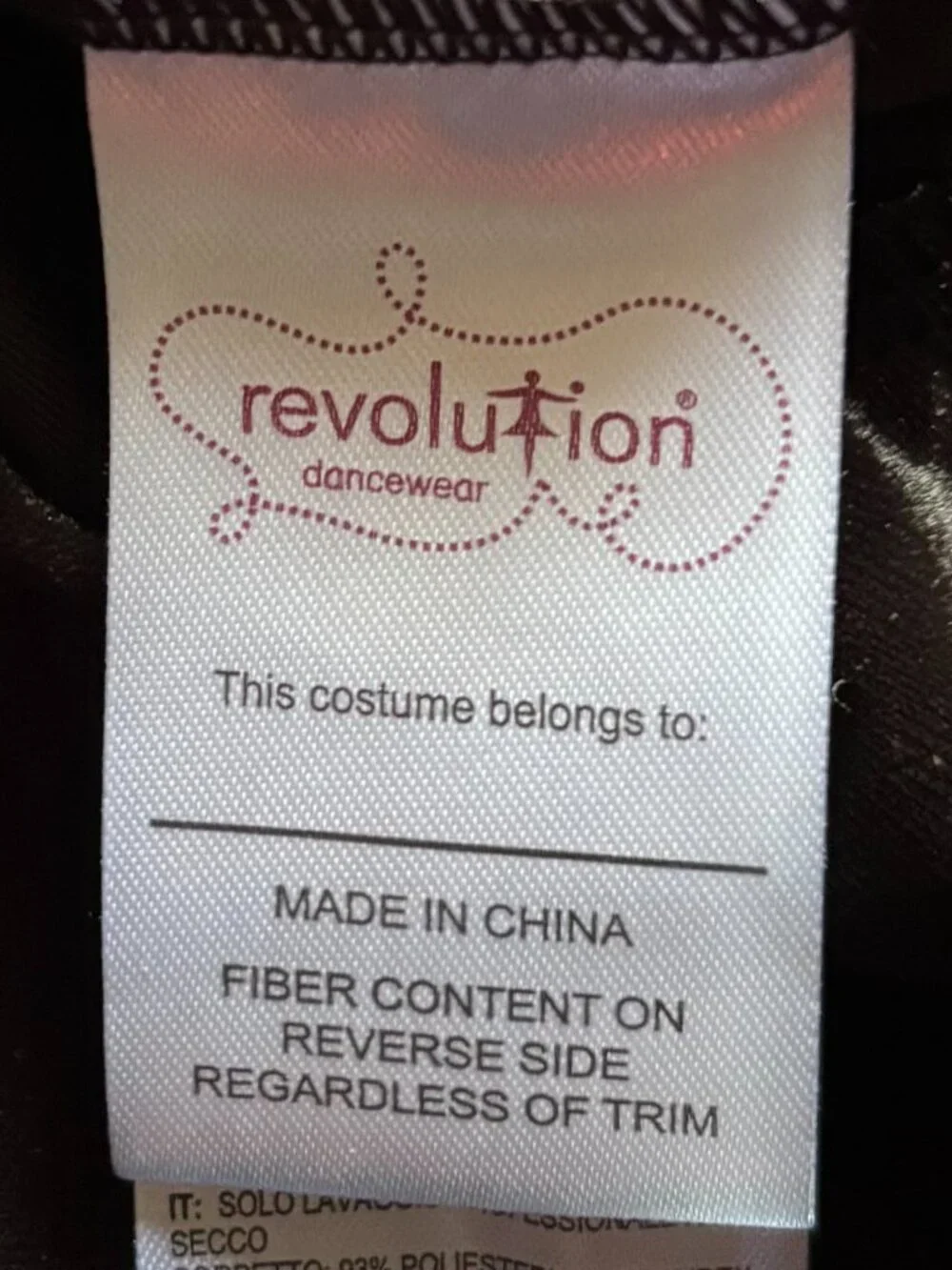 Revolution Dancewear Carmen Black Red Velvet Sequin Lace Tutu Dance Costume SA
